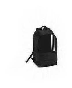 Adidas Versatile Striped Backpack - Black and White